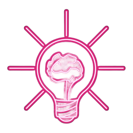Neon Pink Light Bulb